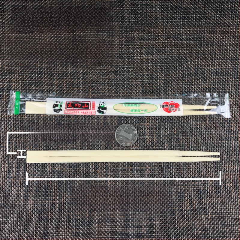 Vienkartinės bambuko lazdelės, higieniškas apvalus dizainas, 50 vnt., atsparios aukštoms temperatūroms, atskirai pakuotos