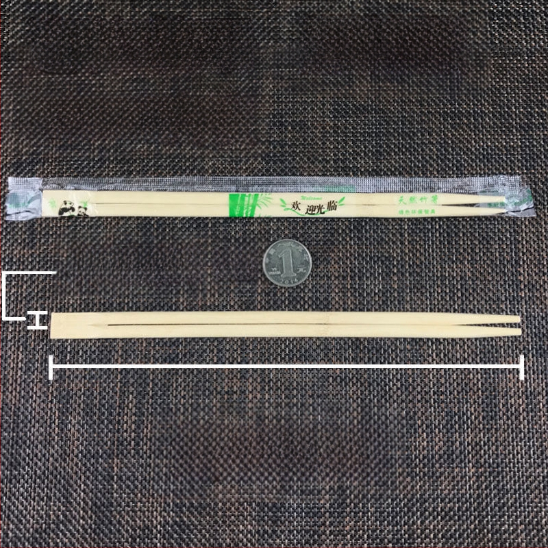 Vienkartinės bambuko lazdelės, higieniškas apvalus dizainas, 50 vnt., atsparios aukštoms temperatūroms, atskirai pakuotos