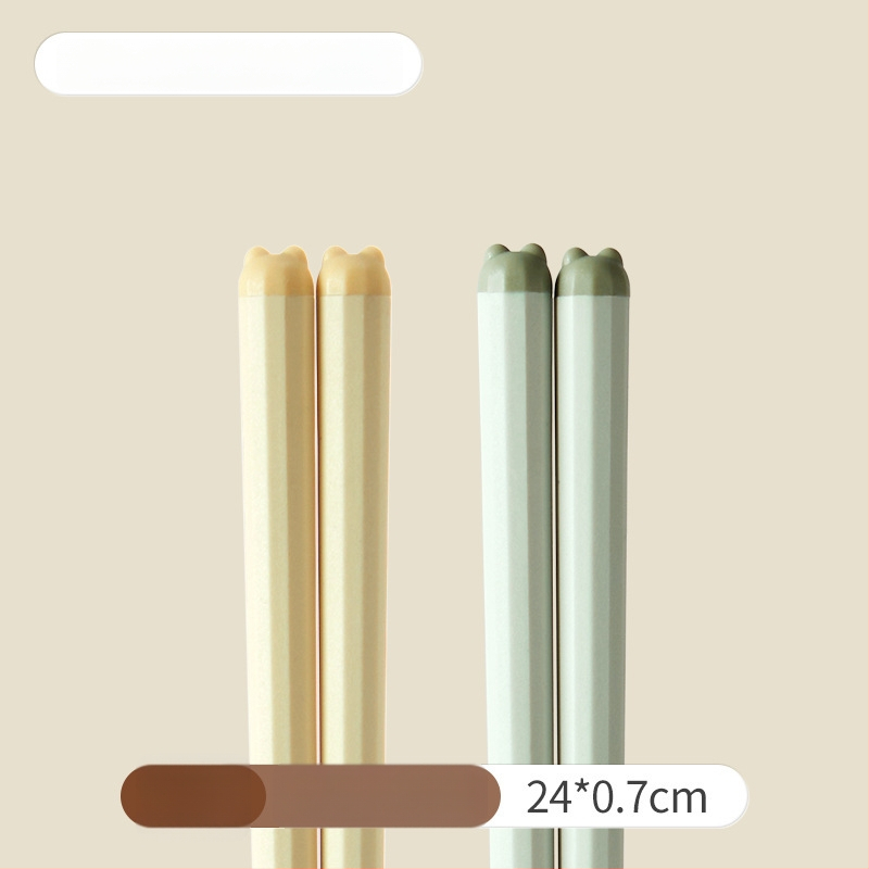 One Chestnut Lydiniai metaliniai lazdelės su karikatūriniu dizainu - Karikatūra, Kūrybingas stilius, PET+pluoštas+ABS, Vienas komplektas vienam asmeniui, Pelėsiniai atsparūs, Anti bakterijoms, Aukštos temperatūros atsparumas