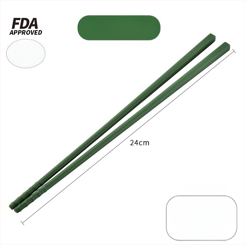 Silikoninės virtuvės lazdelių su plieno šerdimi, atsparios aukštoms temperatūroms, neslystančios — Keidason