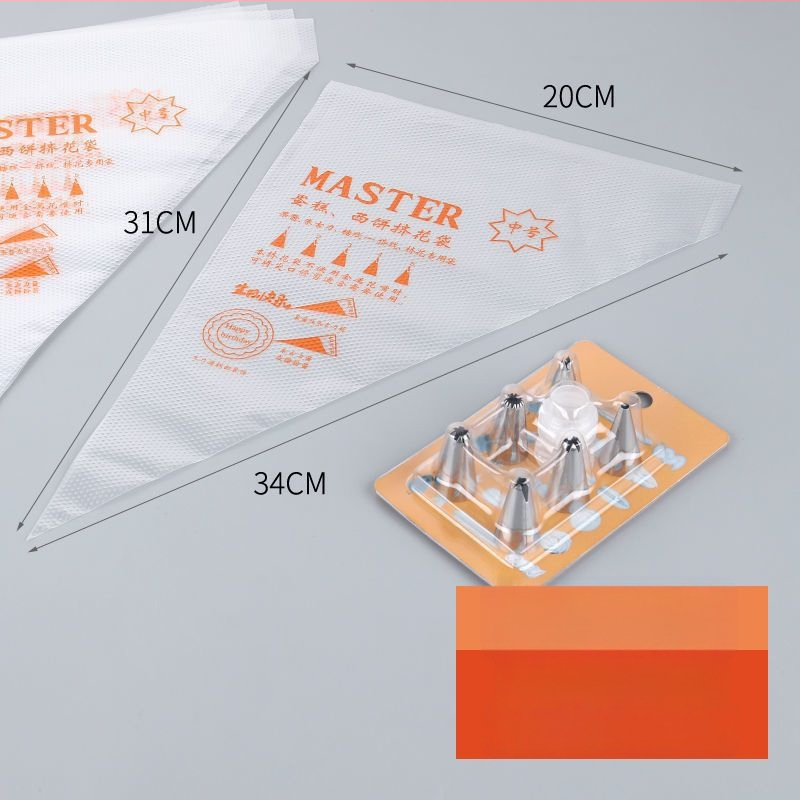 Vienreizējās dekorēšanas maisiņš, pārtikas kvalitātes PE, piemērots cepumiem un kūkām, DIY dekorēšanas rīks, privāta zīmola pieejama