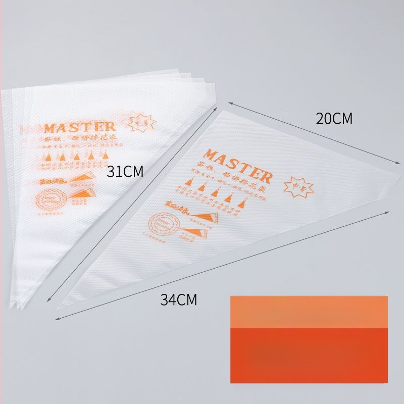 Vienreizējās dekorēšanas maisiņš, pārtikas kvalitātes PE, piemērots cepumiem un kūkām, DIY dekorēšanas rīks, privāta zīmola pieejama