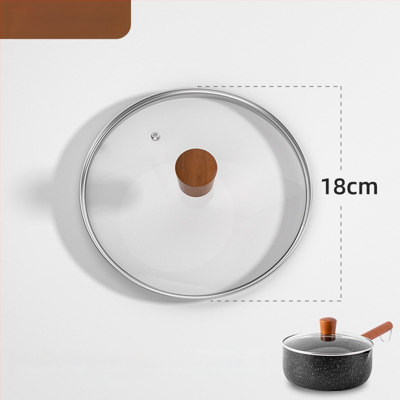 Weixiang universalus stiklinis dangtis puodams ir wokams – storas dangtis, atsparus aukštoms temperatūroms