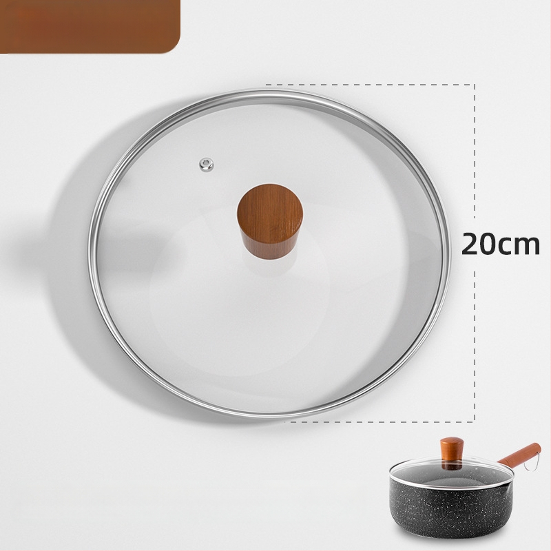 Weixiang universalus stiklinis dangtis puodams ir wokams – storas dangtis, atsparus aukštoms temperatūroms