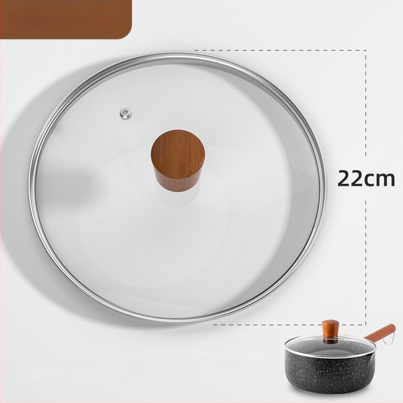 Weixiang universalus stiklinis dangtis puodams ir wokams – storas dangtis, atsparus aukštoms temperatūroms