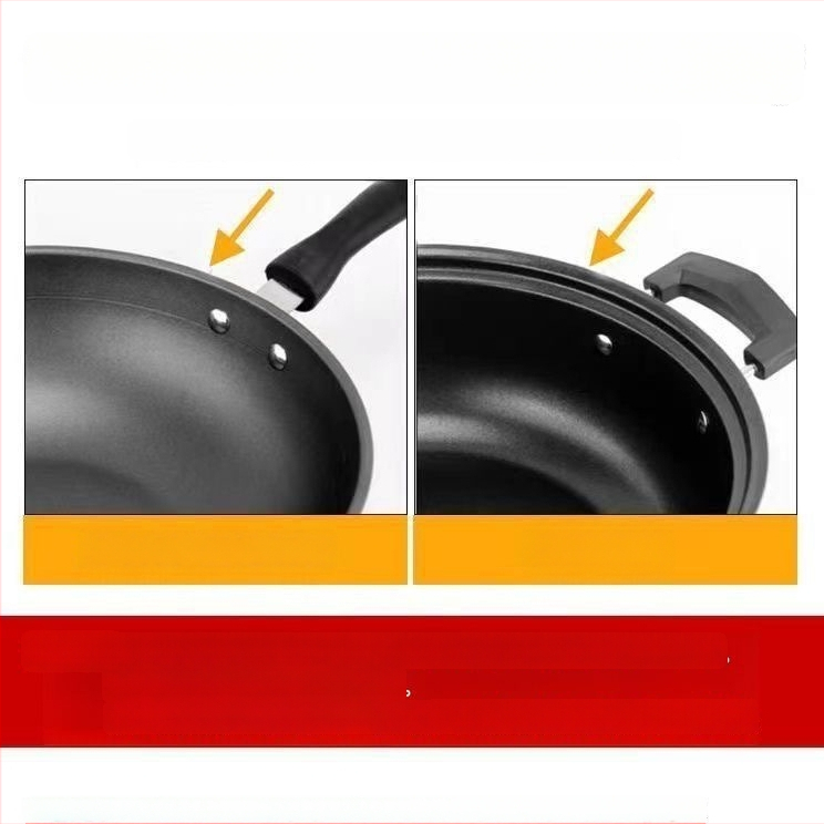 Stiklinis dangtis iš nerūdijančio plieno wokui ir puodams – skaidrus, 300 g, aukštos kokybės, modernus paprastas dizainas, Lucky Star Man