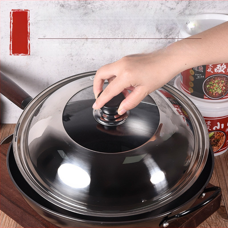 Nerūdijančio plieno puodo gaubtas su permatiniu dizainu, modelis Zhgg001 (Medžiaga: Nerūdijantis plienas; Svoris: 1–3 kg; Stilius: Modernus minimalizmas)