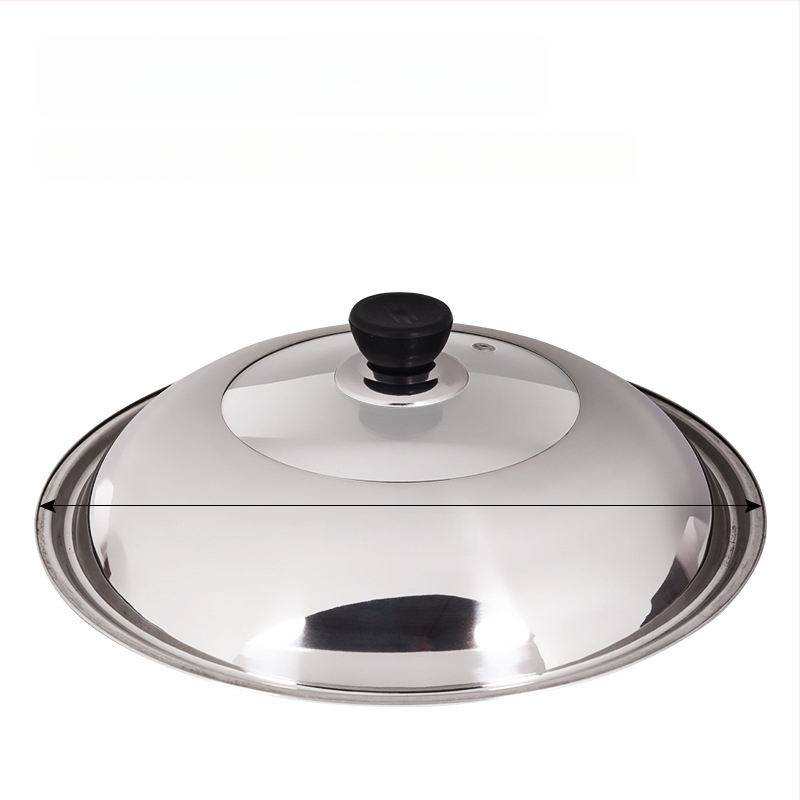 Nerūdijančio plieno puodo gaubtas su permatiniu dizainu, modelis Zhgg001 (Medžiaga: Nerūdijantis plienas; Svoris: 1–3 kg; Stilius: Modernus minimalizmas)