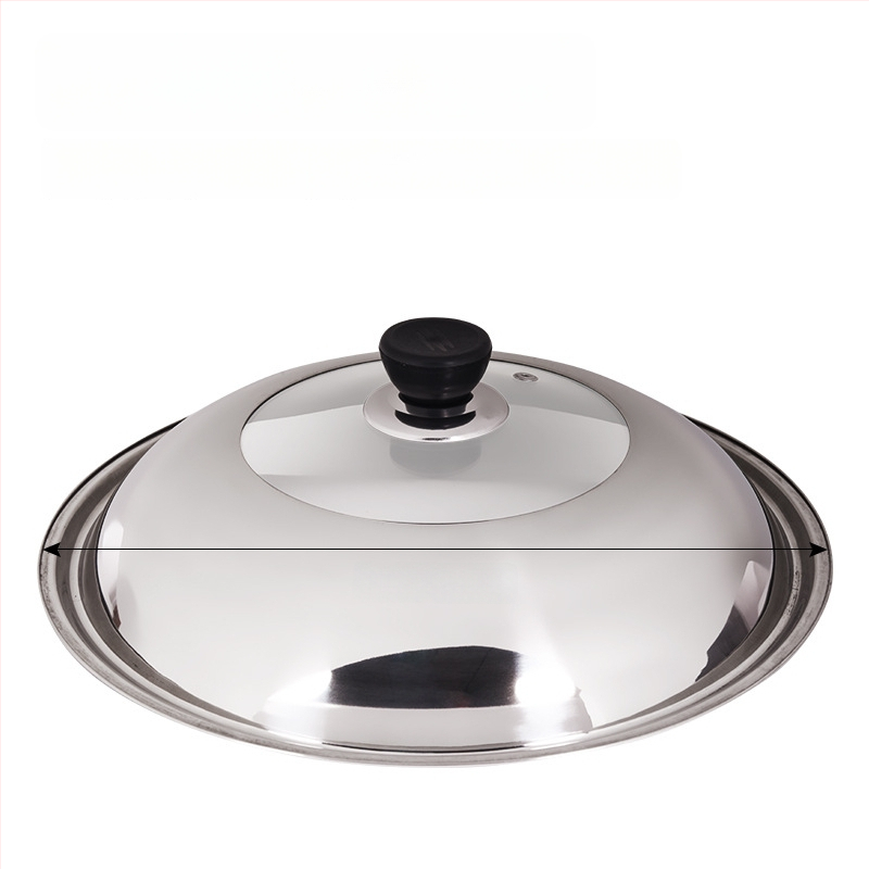 Nerūdijančio plieno puodo gaubtas su permatiniu dizainu, modelis Zhgg001 (Medžiaga: Nerūdijantis plienas; Svoris: 1–3 kg; Stilius: Modernus minimalizmas)