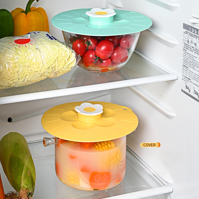 AWOO silikoninis dangtelis mikrobangų krosnelės dubenėliui, Stilius: Gaivus ir žaismingas, Medžiaga: Kita, Stilius: Mažas gaivus vėjas