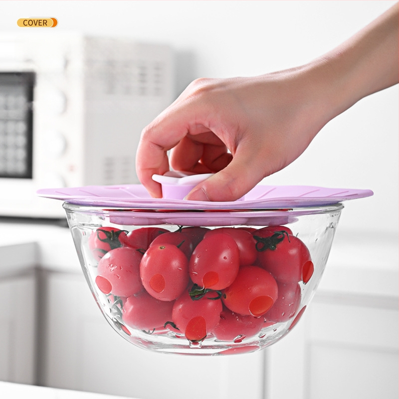 AWOO silikoninis dangtelis mikrobangų krosnelės dubenėliui, Stilius: Gaivus ir žaismingas, Medžiaga: Kita, Stilius: Mažas gaivus vėjas