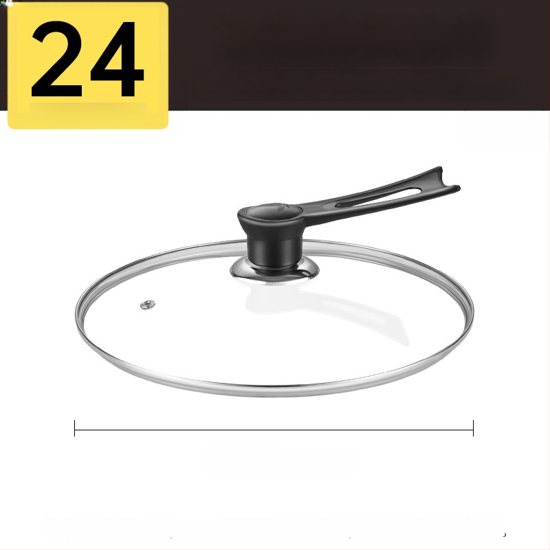 Puodo dangtelis, grūdintas stiklas, atsparus aukštoms temperatūroms, universali tinka, maisto kokybės