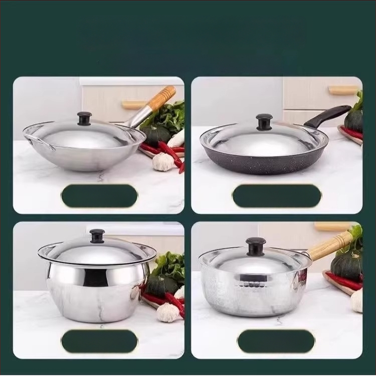 Nerūdijančio plieno dangtelis puodui ir wok, universalus, modelis Regular Fit, prekės ženklas Friendly