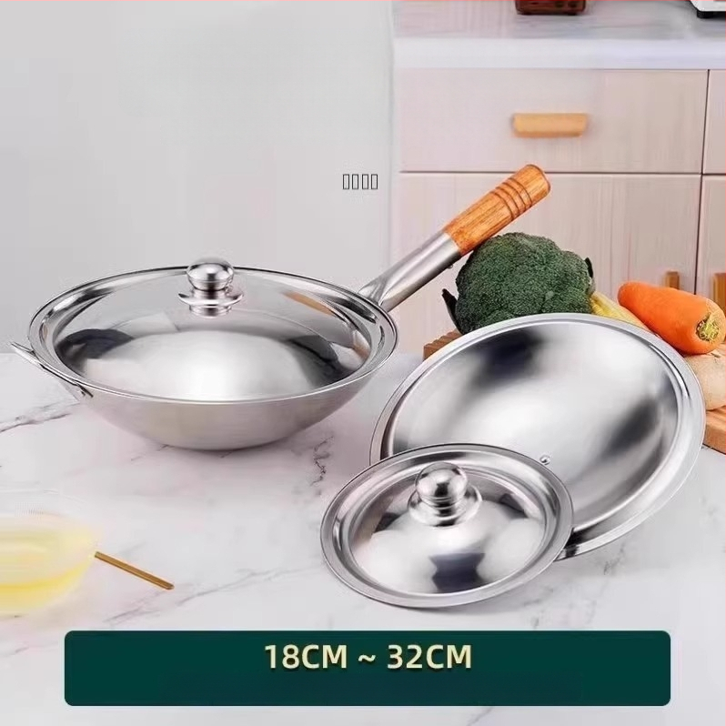 Nerūdijančio plieno dangtelis puodui ir wok, universalus, modelis Regular Fit, prekės ženklas Friendly