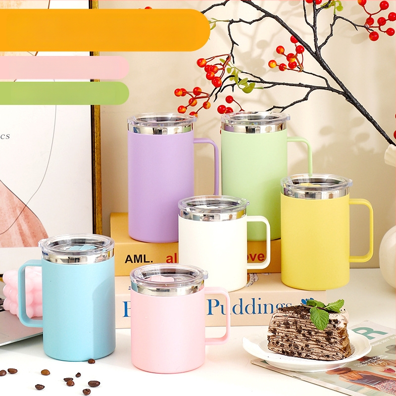 SEALLOCK 304 nerūdijančio plieno kavos puodelis su dangteliu – dovanos verslui ir reklamines dovanos