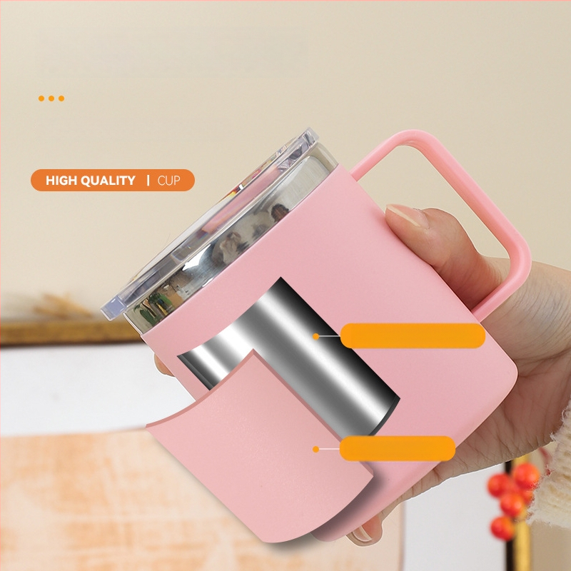 SEALLOCK 304 nerūdijančio plieno kavos puodelis su dangteliu – dovanos verslui ir reklamines dovanos