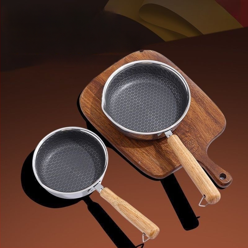 Nerūdijančio plieno keptuvė kiaušiniams, nelipni, tinkama įprastoms viryklėms, modelis: Nelipni keptuvė