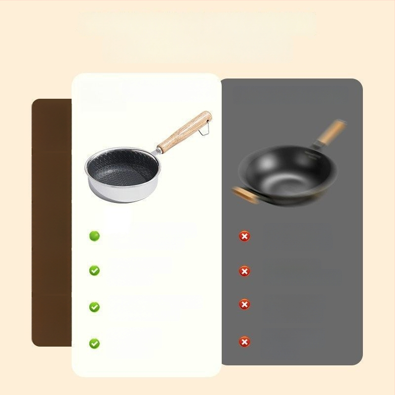 Nerūdijančio plieno keptuvė kiaušiniams, nelipni, tinkama įprastoms viryklėms, modelis: Nelipni keptuvė