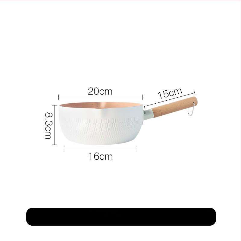 YOGEHOME Pieno Puodas – aliuminio lydinys, nelipnus paviršius, daugiasluoksnis dugnas, tinkamas įprastoms viryklėms