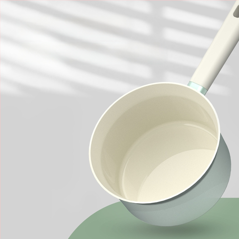 Pieninis puodas su nelipniu paviršiumi, aliuminio lydinio korpusas, antibakterinis keraminis paviršius, stiklinis dangtis, daugiasluoksnė dugna