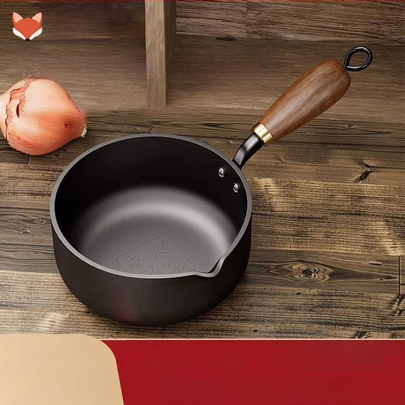 Kalto geležies keptuvė karštam aliejui, 5,5 cm gylio, 1 kg svorio, tinkama universaliai viryklei