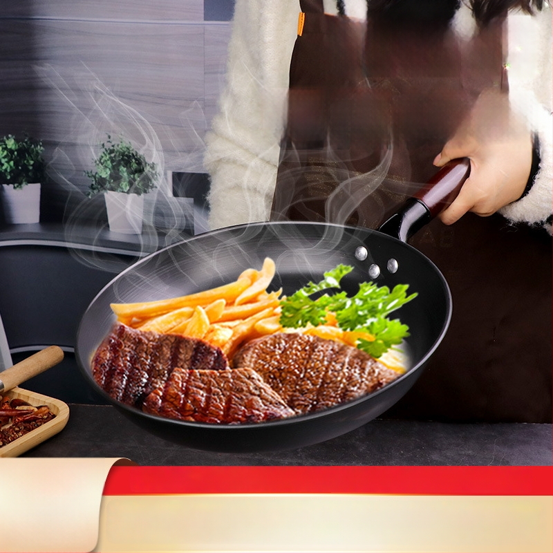 Pankūkų keptuvė, nelipni, kaltojo plieno, tinkama indukcijai