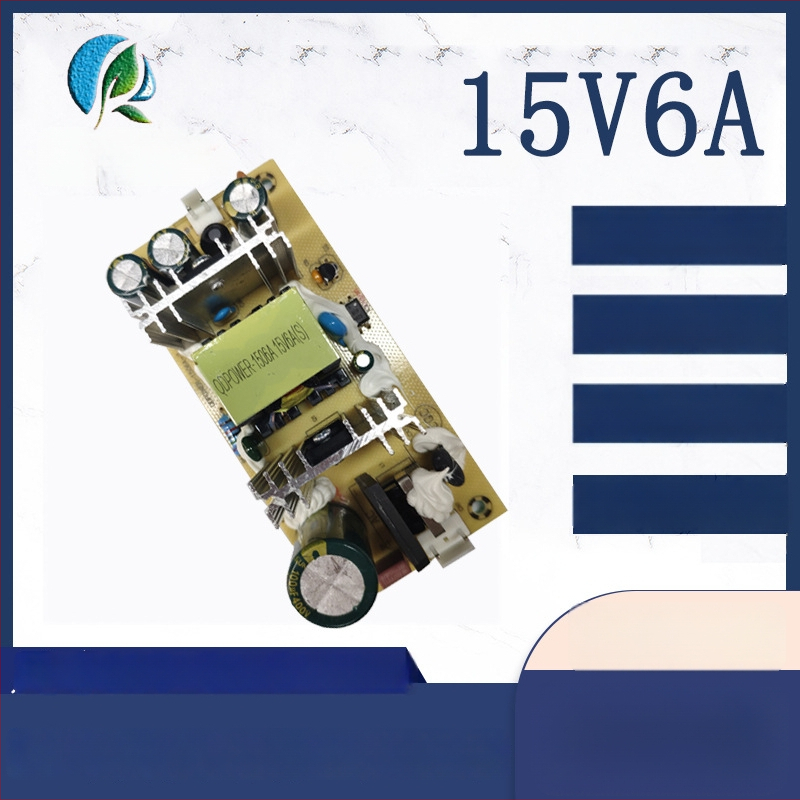 Maitinimo plokštė su jungikliu – išvestis 15V 6A, 90W, CE sertifikuota, efektyvumas ≥87%