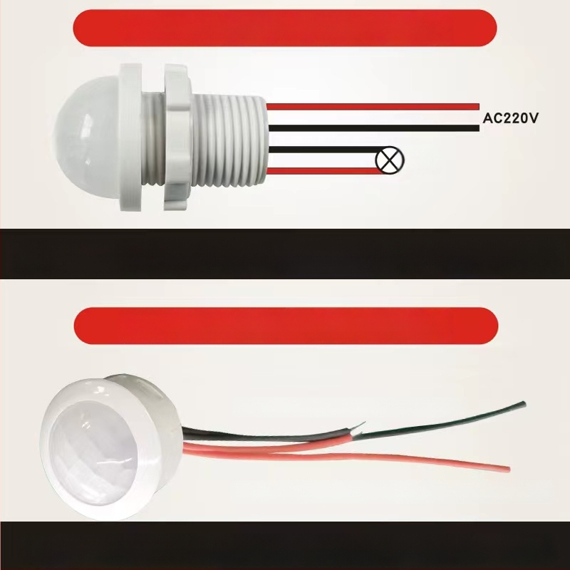 Infraraudonųjų spindulių žmogaus jutiklio modulis su išmaniu vėlinamuoju apšvietimo valdymu, su šviesos jutikliu; vėlinimo laikas 30–40 s; įtampa 110–240 V AC arba 12–36 V DC; tinka spintoms, muilo dozatoriams, apšvietimui