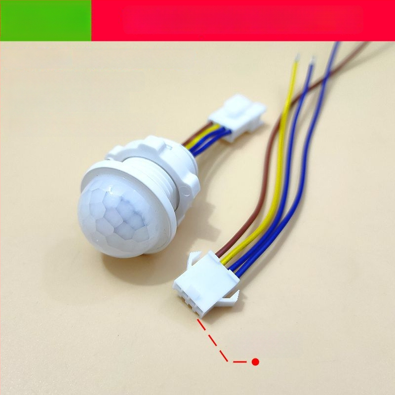 Infraraudonųjų spindulių žmogaus jutiklio modulis su išmaniu vėlinamuoju apšvietimo valdymu, su šviesos jutikliu; vėlinimo laikas 30–40 s; įtampa 110–240 V AC arba 12–36 V DC; tinka spintoms, muilo dozatoriams, apšvietimui