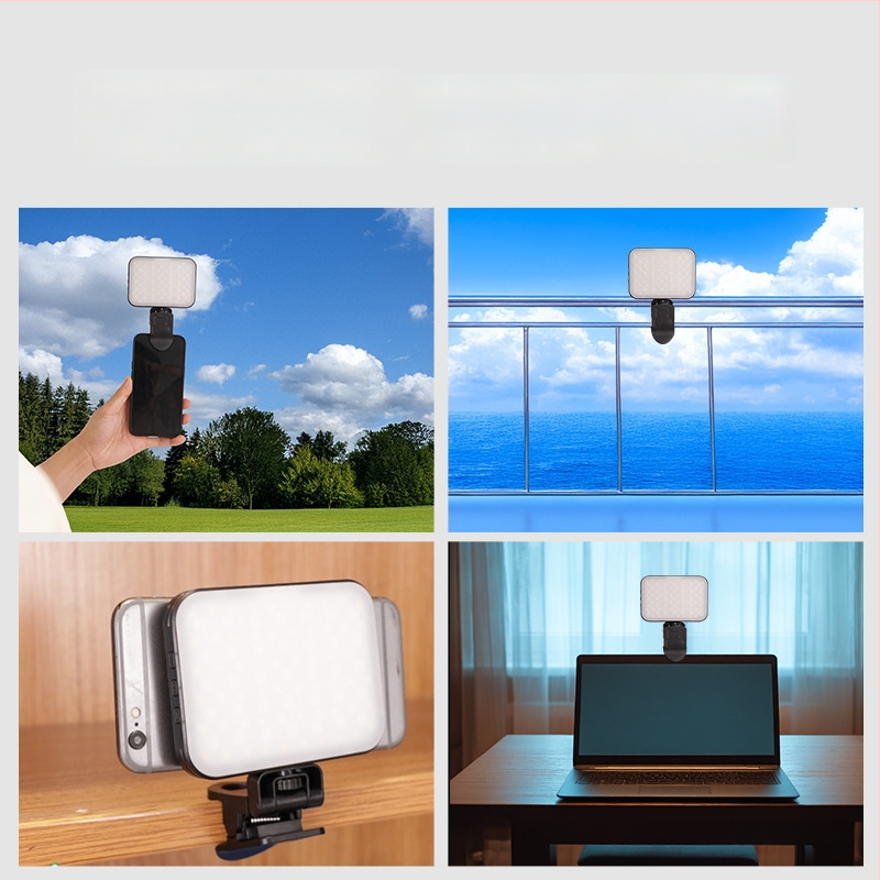 Magnetinė LED šviesa mobiliems telefonams, nešiojamas rankinis apšvietimas live ir selfie, 5W, įmontuota baterija, modelis W80RGB