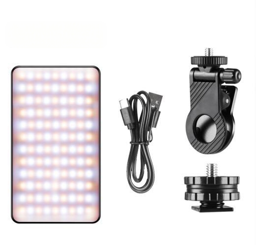 LED apšvietimas telefonui su magnetiniu laikikliu, nešiojamas su veidrodėliu, tinka gyvai transliacijai, nuotraukoms ir vaizdo įrašams