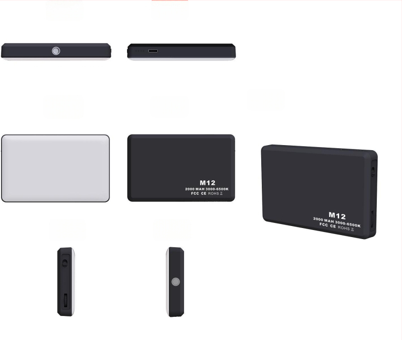 LED apšvietimas telefonui su magnetiniu laikikliu, nešiojamas su veidrodėliu, tinka gyvai transliacijai, nuotraukoms ir vaizdo įrašams