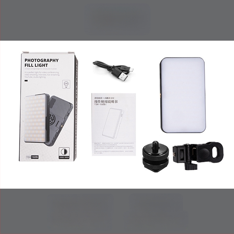 LED apšvietimas telefonui su magnetiniu laikikliu, nešiojamas su veidrodėliu, tinka gyvai transliacijai, nuotraukoms ir vaizdo įrašams