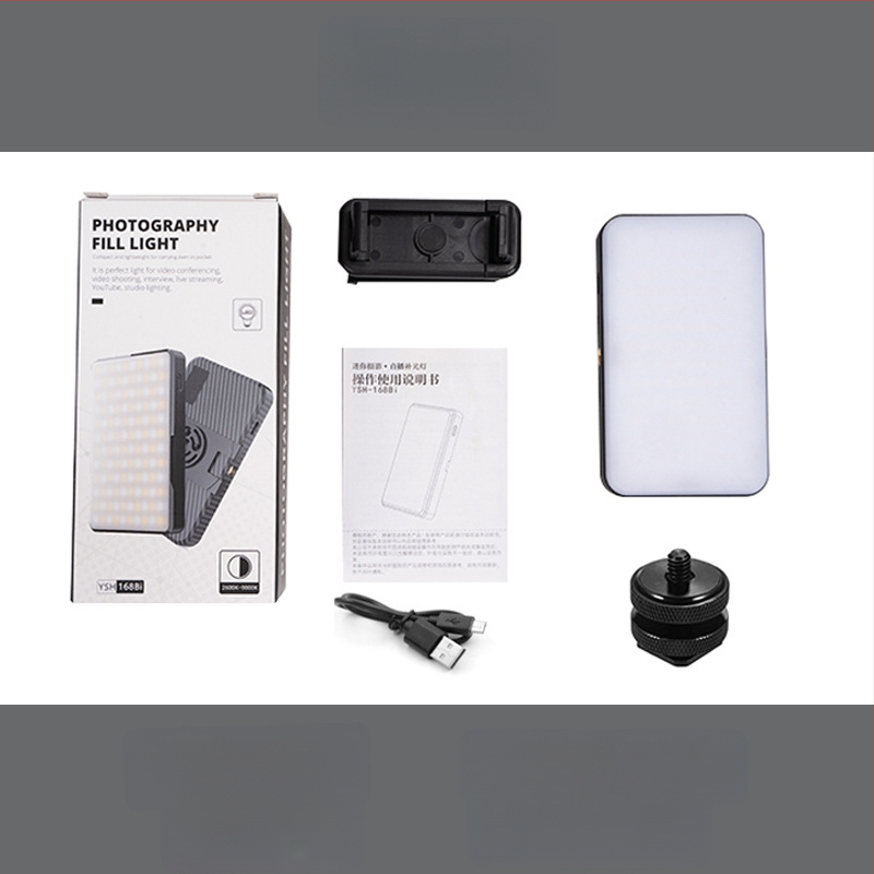 LED apšvietimas telefonui su magnetiniu laikikliu, nešiojamas su veidrodėliu, tinka gyvai transliacijai, nuotraukoms ir vaizdo įrašams