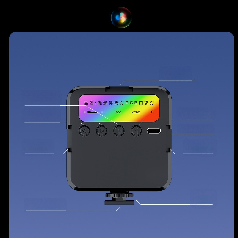 Mini kišeninis papildomas apšvietimas išmaniajai įrangai selfiams, rankinis LED apšvietimas tiesioginiam transliavimui, 5V, 30 Power, kišeninė lemputė