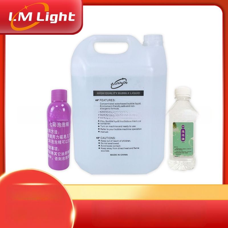 Burbulų skystis scenos efektams, 5 L, Limin prekinis ženklas, RoHS sertifikatas, skirtas šventinėms scenoms