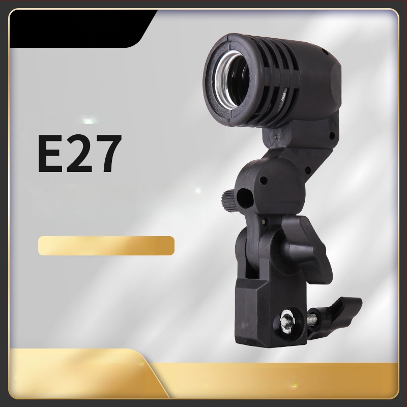 Nešiojama fotografinė šviesa su E27 lizdu – LED papildomasis šviesos šaltinis tiesioginėms transliacijoms ir vaizdo įrašams