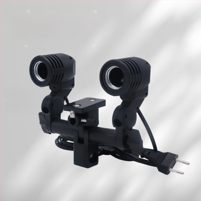 Nešiojama fotografinė šviesa su E27 lizdu – LED papildomasis šviesos šaltinis tiesioginėms transliacijoms ir vaizdo įrašams