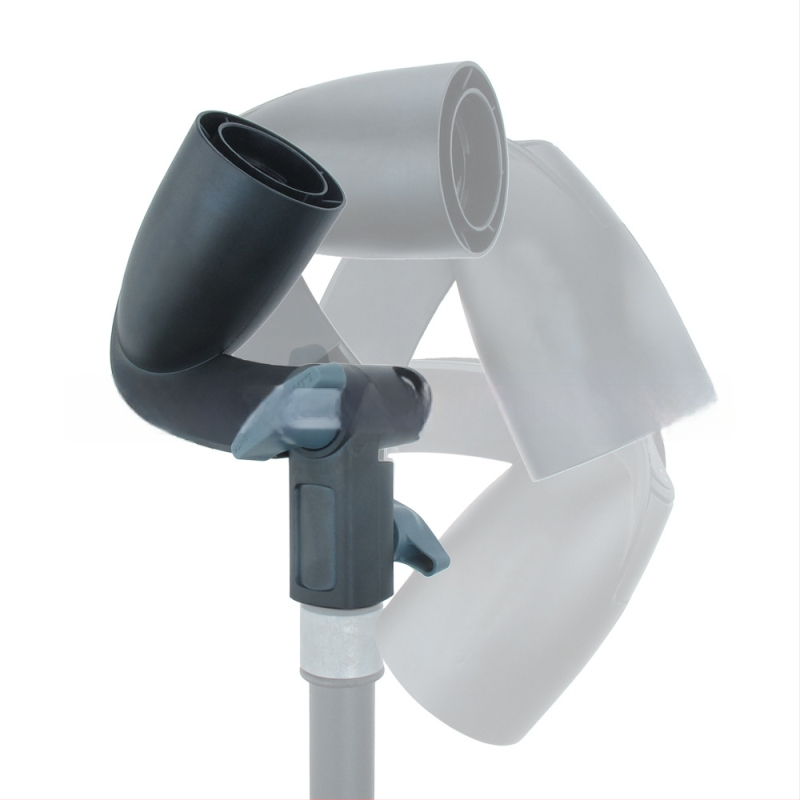 Fotografijos vienos lempos galva su E27 jungtimi, universali galva, atspindinčias skėtis, švelnus LED papildomas apšvietimas; ryškumas reguliuojamas; maitinimo šaltinis neįtrauktas