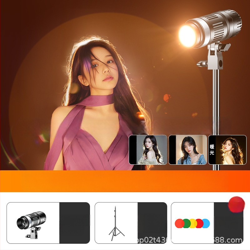 Skaitmeninis fotografijos apšvietimas Sinoni Hair lamp, 5500K, reguliuojamas apšvietimas, reguliuojamas ryškumas