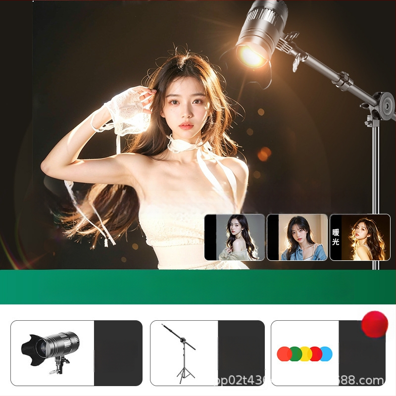 Skaitmeninis fotografijos apšvietimas Sinoni Hair lamp, 5500K, reguliuojamas apšvietimas, reguliuojamas ryškumas