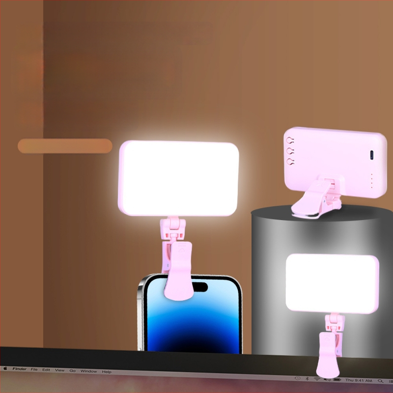 Kompakti LED papildomas apšvietimas, įkraunamas, rankinis, reguliuojamas ryškumas ir trijų spalvų temperatūrų