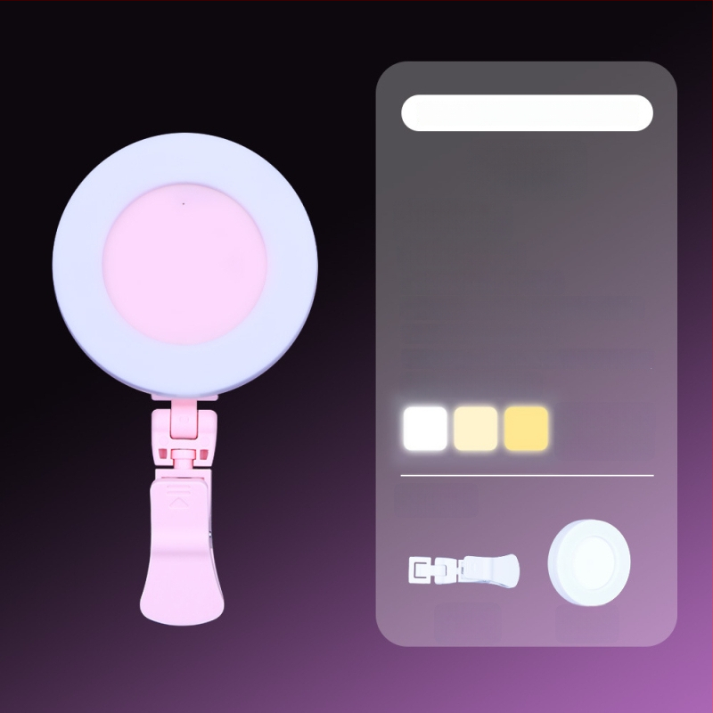 Kompakti LED papildomas apšvietimas, įkraunamas, rankinis, reguliuojamas ryškumas ir trijų spalvų temperatūrų