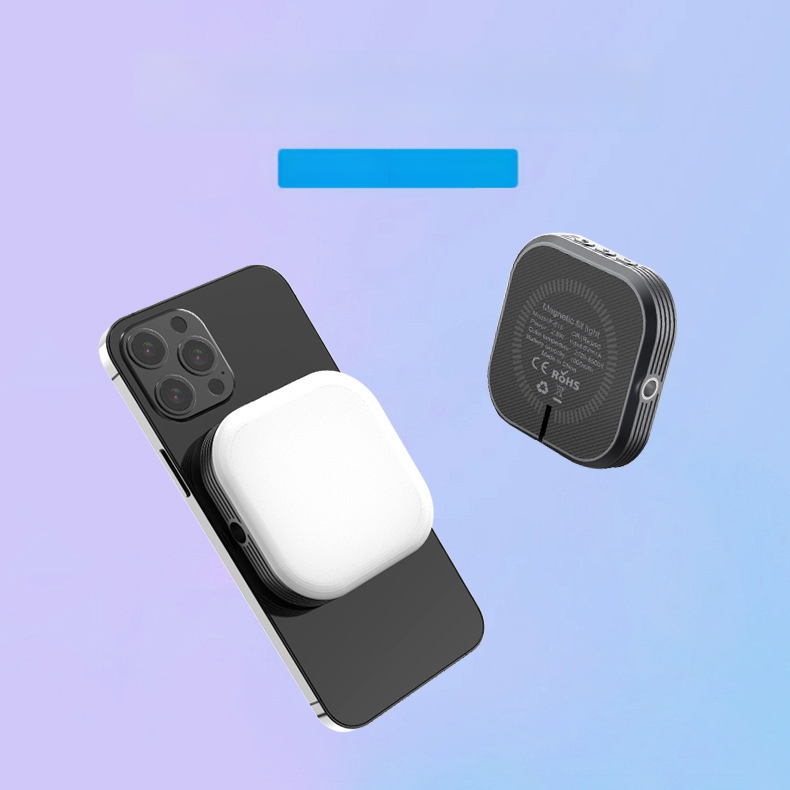 LED papildomas apšvietimas mobiliam telefonui – Ysh126, nešiojamas fotografijai ir tiesioginėms transliacijoms su trimis spalvų temperatūromis, 5V, mažiau nei 10W, rankinis