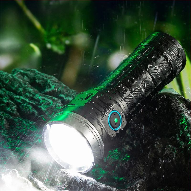 Rankinis LED žibintas kempingui lauke: 25W, 1600lm, nuotolis 50–100 m, aliuminio lydinio korpusas