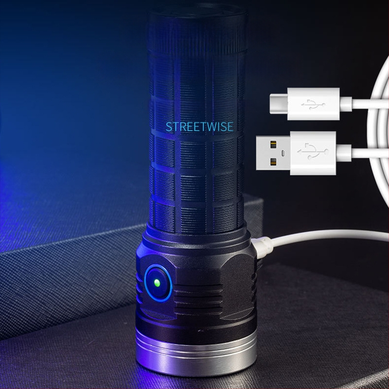 Rankinis LED žibintas kempingui lauke: 25W, 1600lm, nuotolis 50–100 m, aliuminio lydinio korpusas