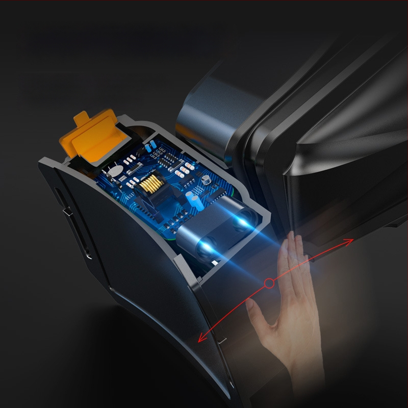 Lauko LED galvos žibintuvas – 10W, 2200mAh, rankinis įkrovimas, spindulys 200–500 m