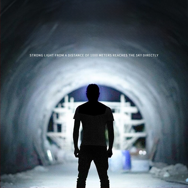 Naktinis žvejybos galvos žibintu – 10W LED, įkraunamas, rankinio energijos generatorius, aliuminio lydinio korpusas, spindulys 200–500 m