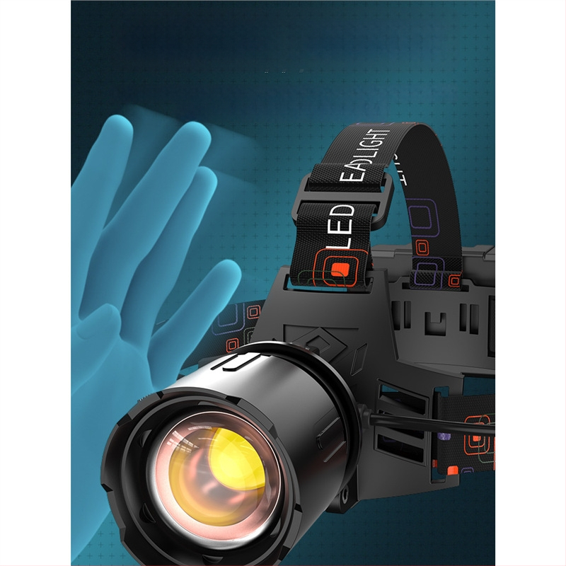 Sky Fire galvos žibintas su aliuminio lydinio korpusu, maitinamas baterija, lazerinis šviesos šaltinis, tinkamas lauko naudojimui