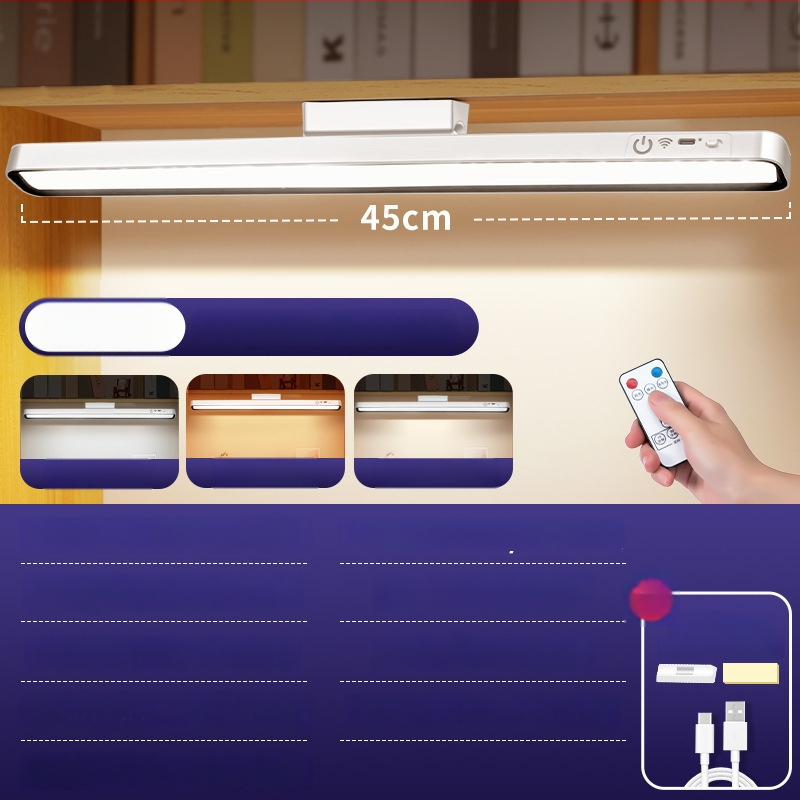 Laiko stalo lemputė su akių apsauga — magnetinė mokymosi LED lemputė, 7W, įkraunama baterija, nuotolinis valdymas, CRI ≥90, CE sertifikatas